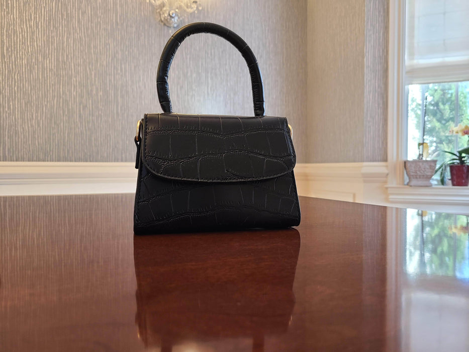 Cecile Stone Pattern Crossbody Purse Samar Imports, LLC Black
