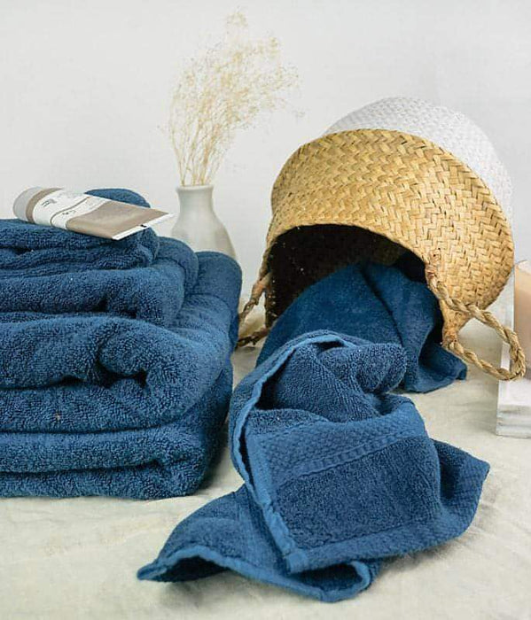 Blue Luxury Bamboo Blend Towel Set of 6
