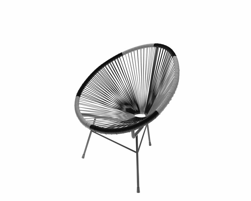 Multicolor Acapulco Chair Samar Imports, LLC Gray and Black 