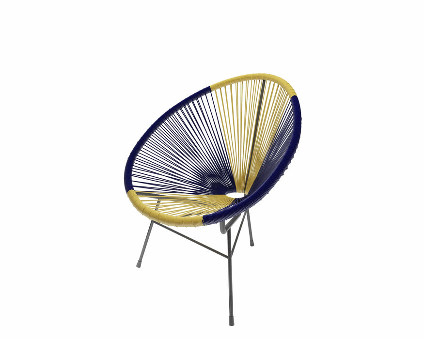 Multicolor Acapulco Chair Samar Imports, LLC Navy and Gold 