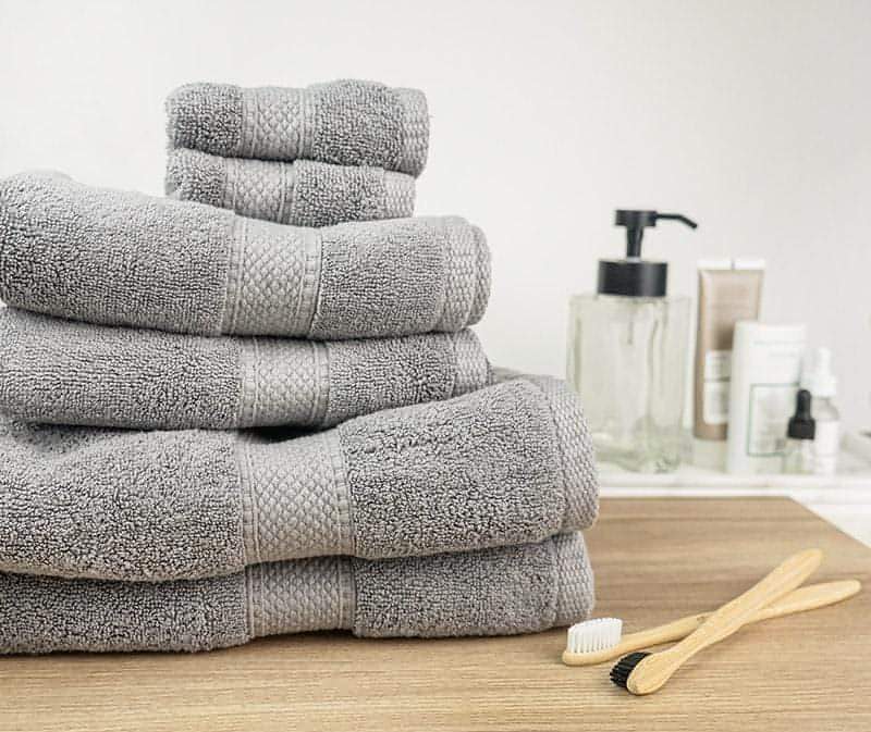 Gray Luxury Bamboo Blend Towel Set of 6