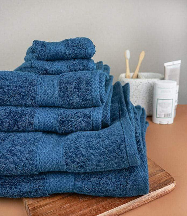 Blue Luxury Bamboo Blend Towel Set of 6