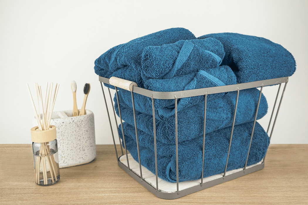 Blue Luxury Bamboo Blend Towel Set of 6